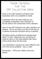 Dice : AAA Dice - DM Collection - Trade Criteria